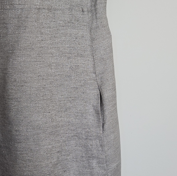 Eileen Fisher Twinkle Silver Linen Slip Dress XS - Picture 8 of 12